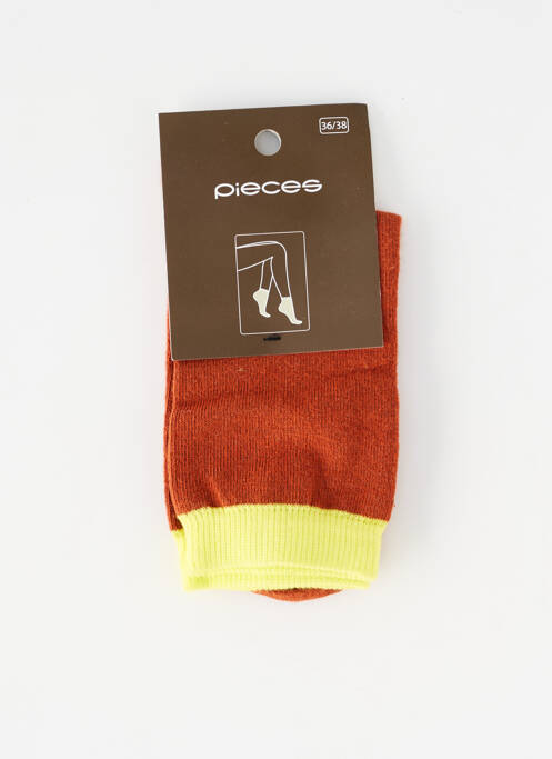 Chaussettes marron PIECES femme