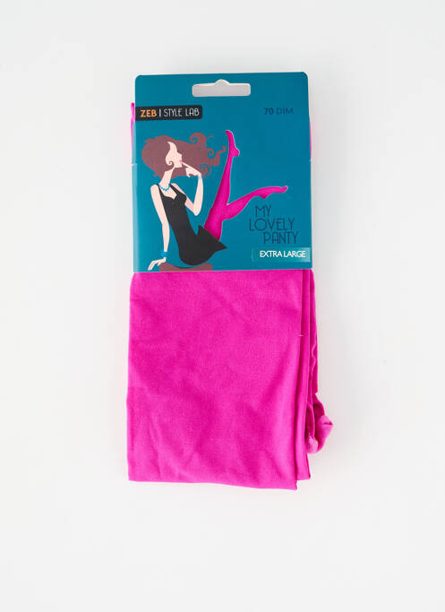 Collants rouge ZEB STYLE LAB  femme