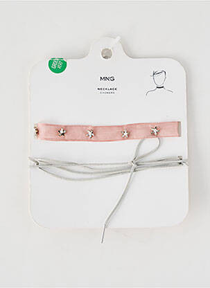 Collier rose MANGO femme