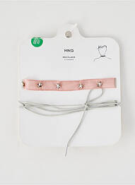 Collier rose MANGO femme