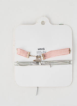 Collier rose MANGO femme