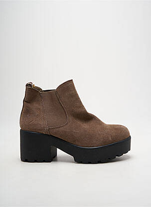 Bottines/boots marron DOUBLE AGENT femme