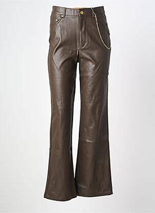 Pantalon droit marron ONLY femme