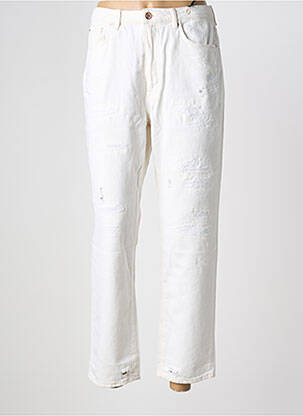 Jeans coupe droite beige ONLY femme