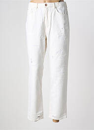 Jeans coupe droite beige ONLY femme
