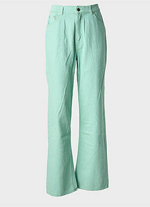 Jeans coupe droite vert ONLY femme