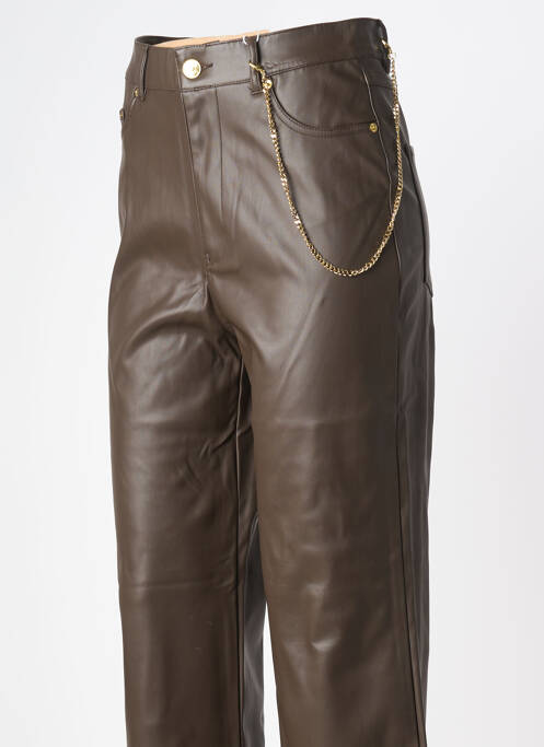 Pantalon droit marron ONLY femme