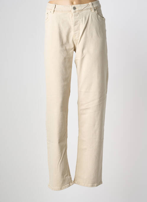 Jeans coupe droite beige JJXX femme