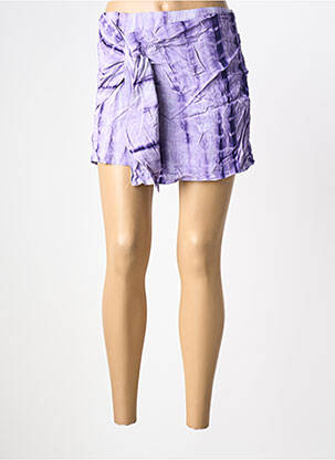 Jupe short violet CEMI femme