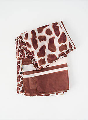 Foulard marron MORE & MORE femme