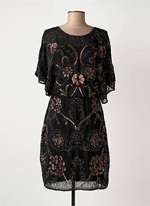 Robe mi-longue noir MOLLY BRACKEN femme