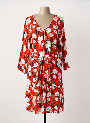 Robe mi-longue rouge GARCIA femme