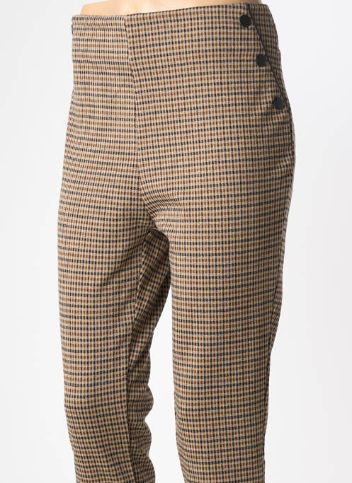 Pantalon chino marron HAILYS femme