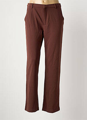 Pantalon chino marron JACQUELINE DE YONG femme