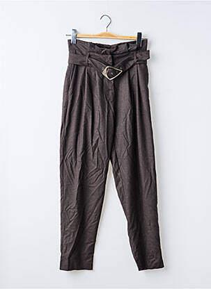 Pantalon droit vert MORGAN femme