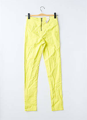 Pantalon slim jaune PIECES femme