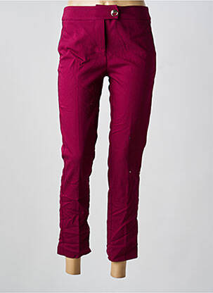 Pantalon chino rouge MORGAN femme