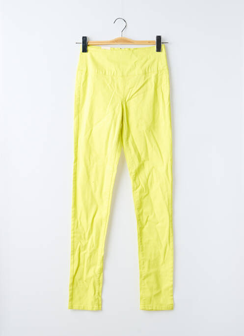 Pantalon slim jaune PIECES femme