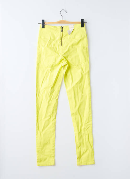 Pantalon slim jaune PIECES femme