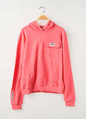 Sweat-shirt à capuche orange FILA fille