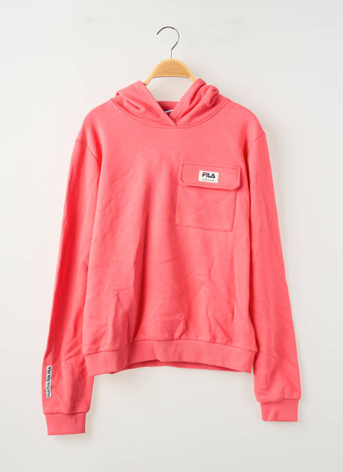 Sweat-shirt à capuche orange FILA fille