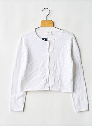 Gilet manches longues blanc S.OLIVER fille