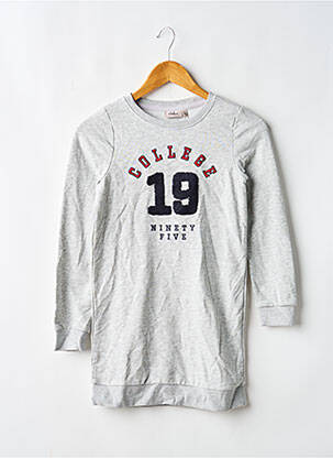 Robe mi-longue gris ONLY fille