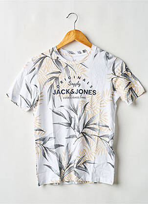 T-shirt blanc JACK & JONES garçon