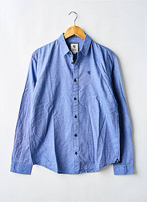 Chemise manches longues bleu GARCIA garçon