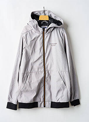 Veste casual gris JACK & JONES garçon