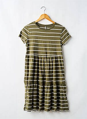 Robe courte vert ONLY fille
