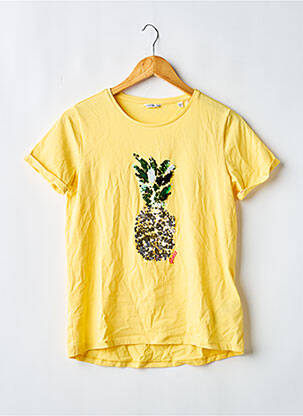 T-shirt jaune GUESS fille