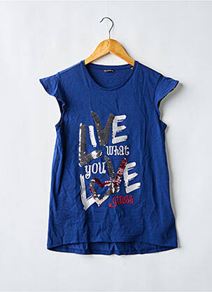 T-shirt bleu GUESS fille