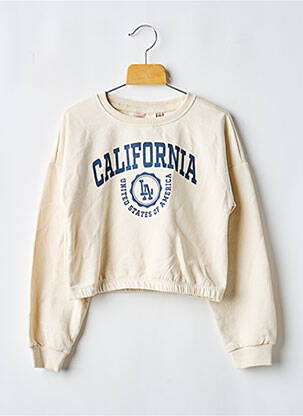 Sweat-shirt beige ONLY fille