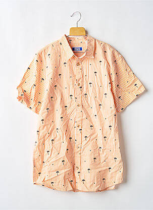 Chemise manches courtes orange JACK & JONES garçon