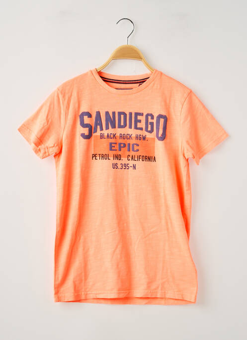 T-shirt orange PETROL INDUSTRIES garçon