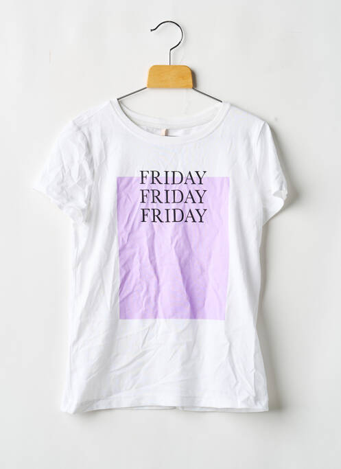 T-shirt blanc ONLY fille