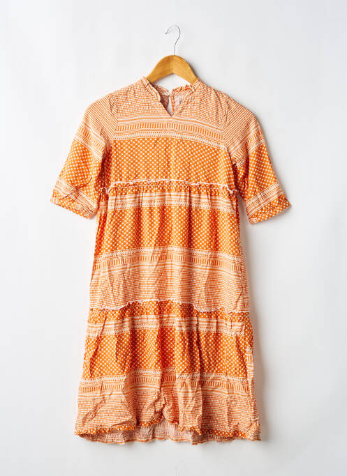 Robe longue orange ONLY fille