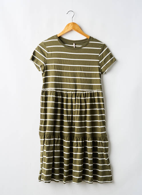 Robe courte vert ONLY fille
