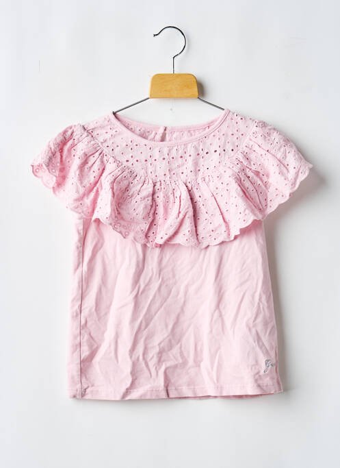 T-shirt rose GUESS fille