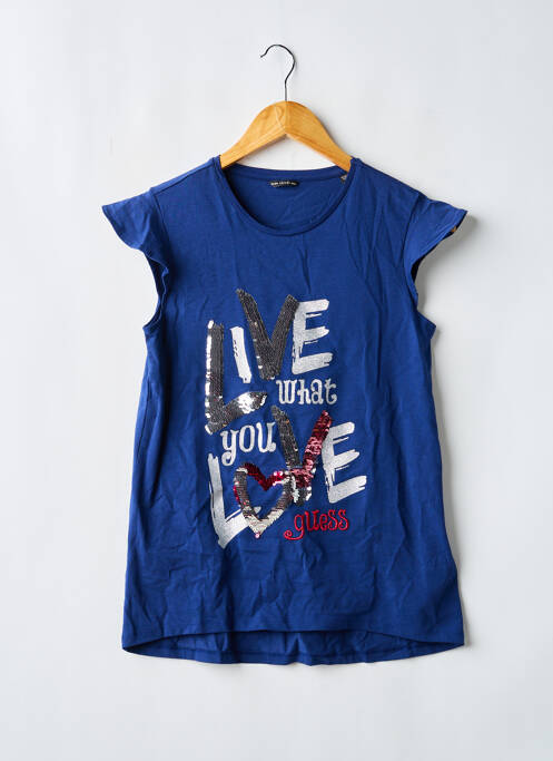 T-shirt bleu GUESS fille