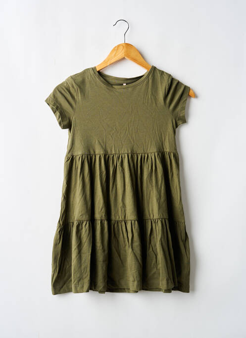 Robe mi-longue vert ONLY fille