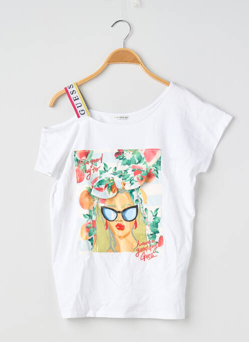 T-shirt blanc GUESS fille