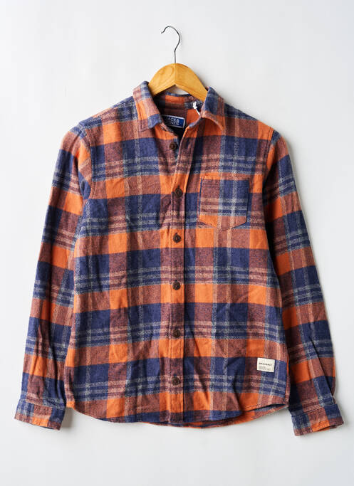 Chemise manches longues bleu JACK & JONES garcon