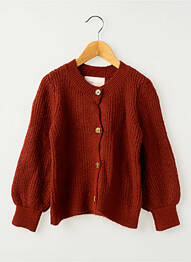 Gilet manches longues marron ONLY fille