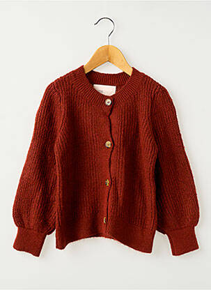 Gilet manches longues marron ONLY fille