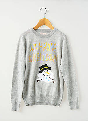 Pull gris ONLY fille