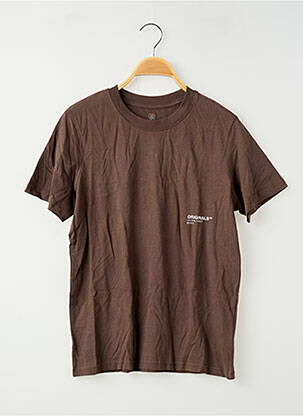 T-shirt marron JACK & JONES garçon