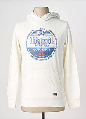 Sweat-shirt à capuche blanc PETROL INDUSTRIES garçon