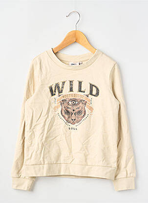 Sweat-shirt beige ONLY fille